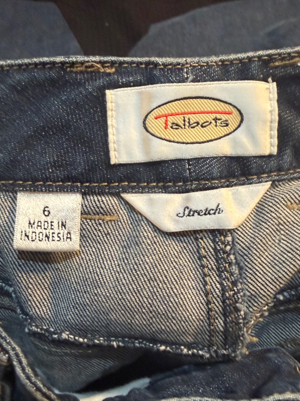Talbots / Wide Leg Dark Blue Women’s Jeans…811 - Picture 6 of 10